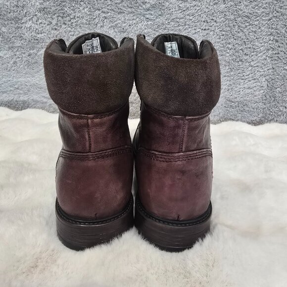 Roan by Bed Stu Lecture Boots Distressed Leather Burgundy Men's Size 10 NEW - Picture 2 of 9
